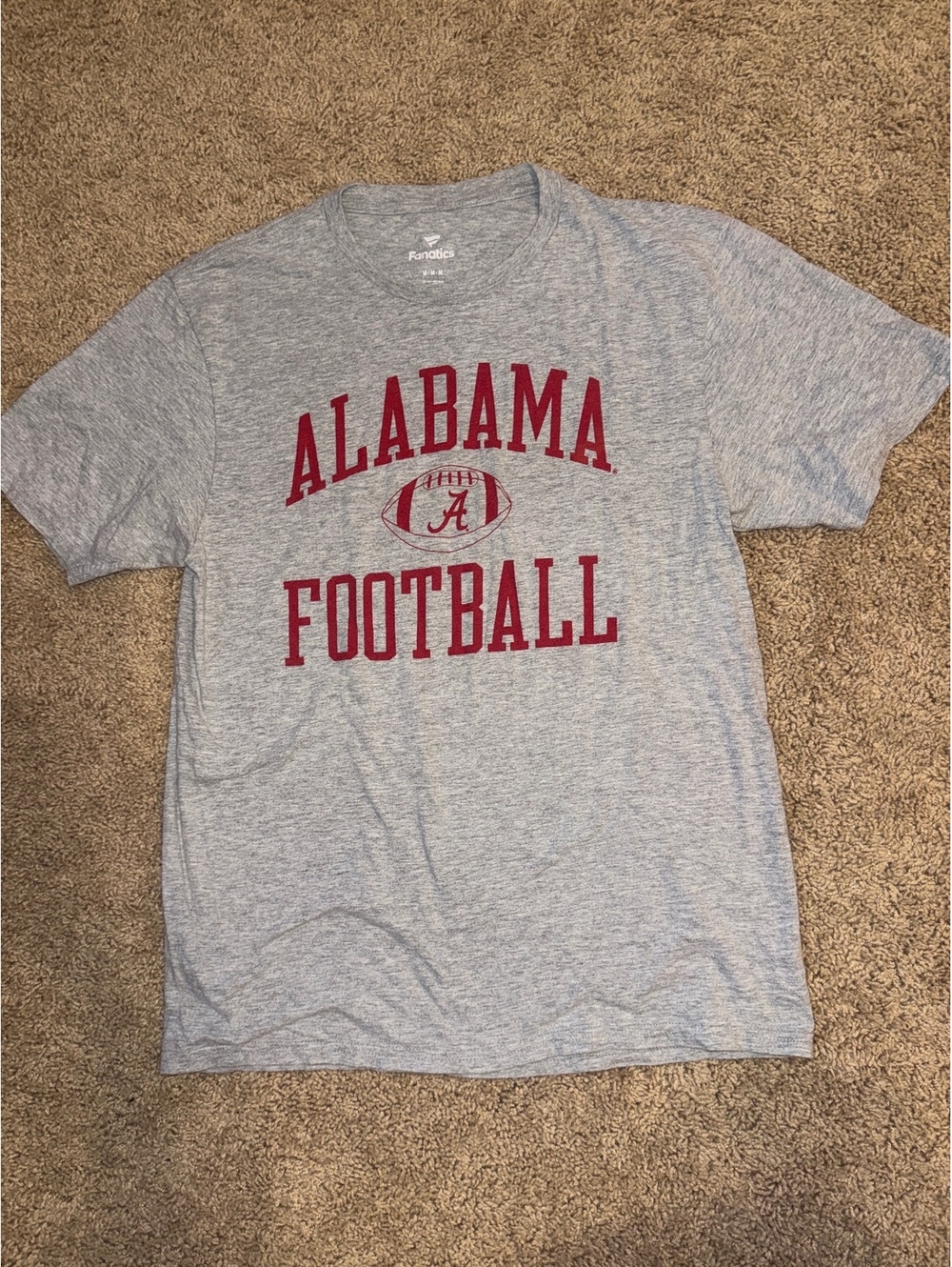 Alabama Football Gray T-Shirt Medium